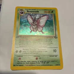 Pokemon Venomoth Jungle Holo Rare Nintendo 1st Edition 13/64 English 1999 70 HP - Image 1