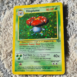Pokemon TCG Vileplume 15/64 Jungle Holo Rare English 1999 80 HP WOTC - Image 1