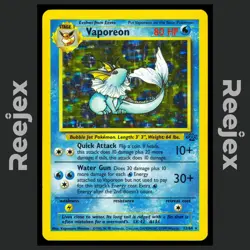 Vaporeon - 12/64 - Holo Rare - Jungle - Pokemon Card - LP - Image 1