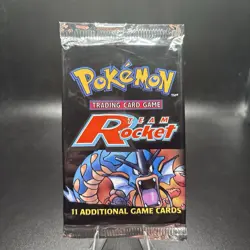 POKEMON TCG 2000 Team Rocket Unlimited Empty Booster Pack DARK GYARADOS NO CARDS - Image 1