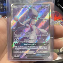 Pokemon TCG Mewtwo GX 72/73 Shining Legends Ultra Rare Full Art Holo EN - Image 1