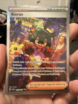 Kieran 218/167 Twilight Masquerade Holo Full Art Pokemon TCG Card EN NM/M - Image 2