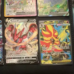 Pokemon TCG Mixed Sets Foil Full Art 15-Card Lot Arceus V ex Yveltal Cinccino NM - Image 5