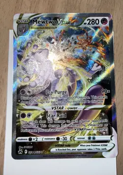Mewtwo VSTAR GG44/GG70 Crown Zenith Full Art Holo Pokemon Card Mint Condition - Image 1