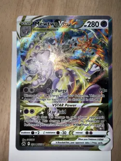 Mewtwo VSTAR GG44/GG70 Crown Zenith Full Art Holo Pokemon Card Mint Condition - Image 3