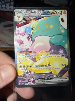 Iono's Bellibolt EX Sir 183/159 SV09 Holo Pokemon TCG Card Journey Together - Image 1