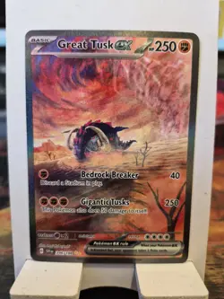 Pokemon TCG Great Tusk EX Sir 246/198 Scarlet Violet Base NM Condition - Image 1