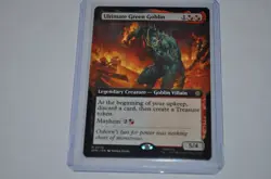 MTG magic SPIDERMAN spm EXTENDED ART ULTIMATE GREEN GOBLIN #276 RARE - Image 1
