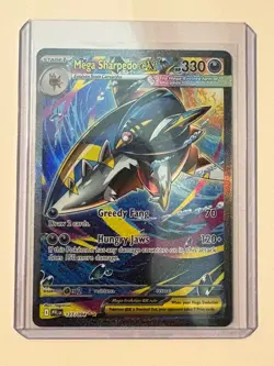 Mega Sharpedo ex NM SIR 127/094 Me02: Phantasmal Flames Pokemon TCG Holo - Image 1