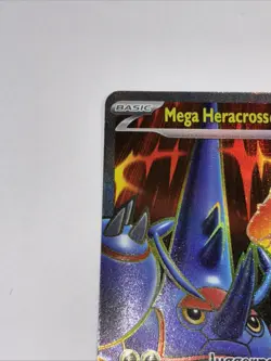 Mega Heracross Ex 108/094 ME02: Phantasmal Flames Ultra Rare Pokemon Card NM - Image 2