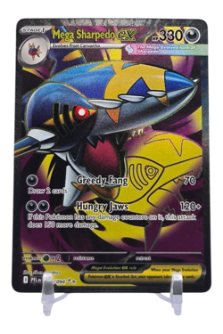 Mega Sharpedo EX 113/094 Phantasmal Flames Ultra Rare Pokemon Card NM - Image 1