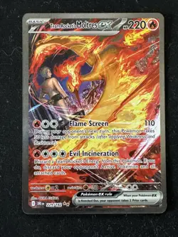 Team Rocket's Moltres ex - 229/182 - SIR - Destined Rivals - Pokemon Card - NM/M - Image 1