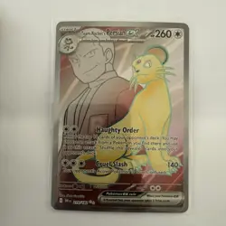 Team Rocket’s Persian ex 219/182 Pokemon TCG Destined Rivals NM/M - Image 1