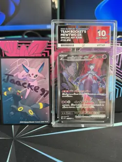 Pokemon Team Rocket’s Mewtwo ex SAR 125/098 JPN ACE 10 GEM MINT PERFECT 10 🔥 - Image 1
