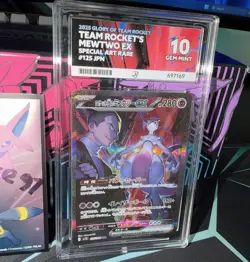 Pokemon Team Rocket’s Mewtwo ex SAR 125/098 JPN ACE 10 GEM MINT PERFECT 10 🔥 - Image 3