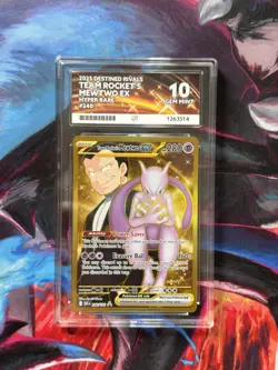 Team Rocket’s Mewtwo Ex 240/182-Pokemon Destined Rivals - ACE 10 - PERFECT SUBS - Image 1