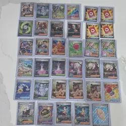Pokemon TCG Trainer 30-Card Lot Full Art Holo/Foil S&V Cafe Master Tower - Image 1
