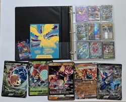 Pokemon Binder Collection Lot $400+ Value Holos V EX GX Full Arts Rare Cards - Image 1