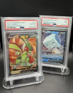 💫2022 Pokemon Brilliant Stars Flygon V Full Art PSA 10 + Eiscue PSA 9 Slab Lot - Image 1