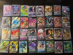 Pokemon TCG Lot 32 Cards - ENGLISH - Full Art - Illustration Rares - V - Vmax - Image 1