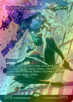MTG - Relentless Assault - Borderless - Marvels Spiderman - FOIL - NM - Image 1