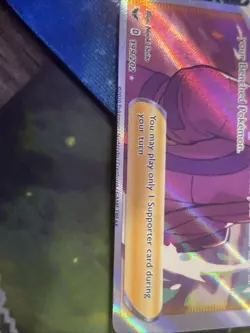 MISCUT ERROR Pokemon TCG Bede Sword & Shield Holo Full Art Card 199/202 - Image 5