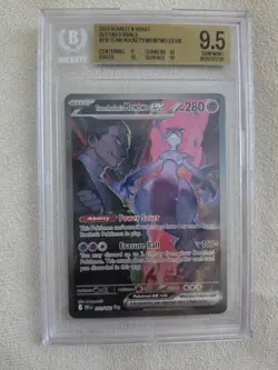 2025 Pokemon Scarlet Violet Destined Rivals Team Rockets Mewtwo Ex #231 Bgs 9.5 - Image 1