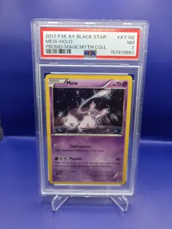Pokemon TCG 2017 Mew XY192 Black Star Promo PSA Grade 7 - Image 1