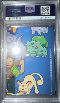1999 Topps Pokemon TV Rainbow Foil Jessie & James PSA 7 Team Rocket Slab Lot - Image 4