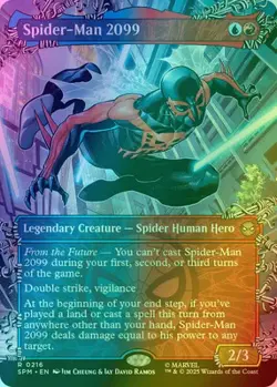 MTG - Spider-Man 2099 - Borderless - SPM 216 - FOIL - NM - Image 1
