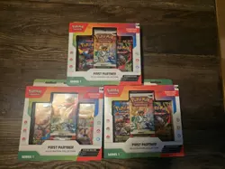 Pokemon TCG First Partner Illustration Collection Series 1 New & Sealed x3 - Image 1