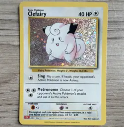 Pokemon TCG Clefairy 013/034 Classic Collection Holo English 2023 40 HP - Image 1