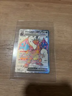 Pokemon TCG Charizard 330 HP Pokemon GO Full Art Holo Card EN - Image 1