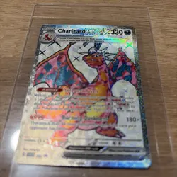 Pokemon TCG Charizard 330 HP Pokemon GO Full Art Holo Card EN - Image 2