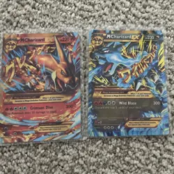 Pokemon TCG XY M Charizard EX Mega Full Art Holo Lot 2 101/106 108/106 - Image 1