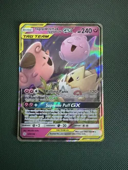 Togepi & Cleffa & Igglybuff GX 143/236 Cosmic Eclipse TAG TEAM Holo 2019 - Image 2