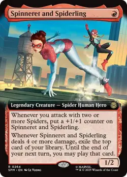 MTG - Spinneret and Spiderling - Extended - SPM 264 - Non Foil - NM - Image 1