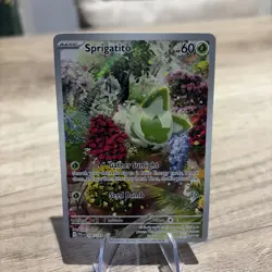 POKEMON TCG - Sprigatito 196/193 SV02 Paldea Evolved - Illustration Rare - Image 1