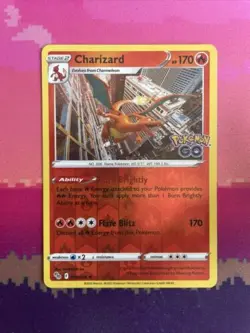 Pokemon Card Charizard Pokemon Go Reverse Holo Rare 010/078 Near Mint - Image 1