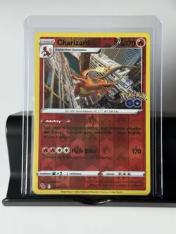 Pokemon GO Charizard 010/078 Reverse Holo Rare Pokemon Card NM/LP - Image 1