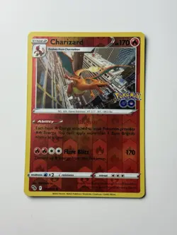 Pokemon GO Charizard 010/078 Reverse Holo Rare Pokemon Card NM/LP - Image 3