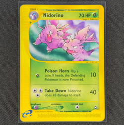 Nidorino - 55/147 - Uncommon - Aquapolis - Pokemon Card - NM/M - Image 1