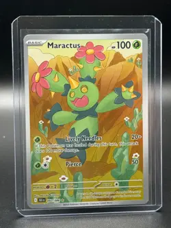 Pokemon TCG Maractus Full Art Illustration Rare Black Bolt 093/086 - Image 1