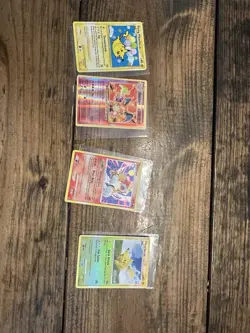 Vintage Pokemon Card Lot RR Flying Pikachu Secret Rare & Reverse Holo Charizard - Image 1