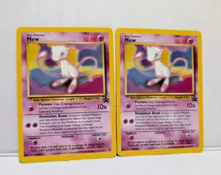 Pokemon Mew #8 Vintage Black Star Promo Pokemon Card Lot Of 10 - Image 1