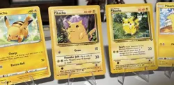 Pikachu Pokemon 6x Card LOT - Pokemon TCG - Assorted Lot Includes 2 Vintage WOTC - Image 1