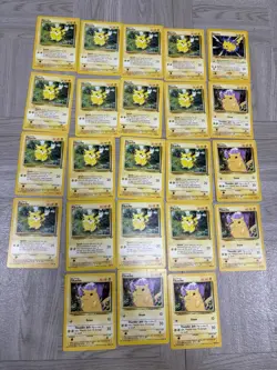 Pikachu Pokemon Card Lot 23x 70/111 58/102 60/64 Vintage - Image 1