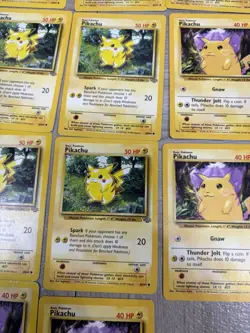 Pikachu Pokemon Card Lot 23x 70/111 58/102 60/64 Vintage - Image 5