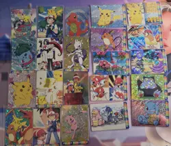 Pokemon Pocket Monsters Vintage Vending Prism Card Lot of 35 - Image 1
