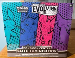 Pokemon Evolving Skies Pokemon Center Elite Trainer Box. Vaporeon Sylveon 820650809811 - Image 1